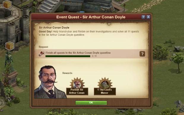Forge of Empires - Sir Arthur Conan Doyle Event